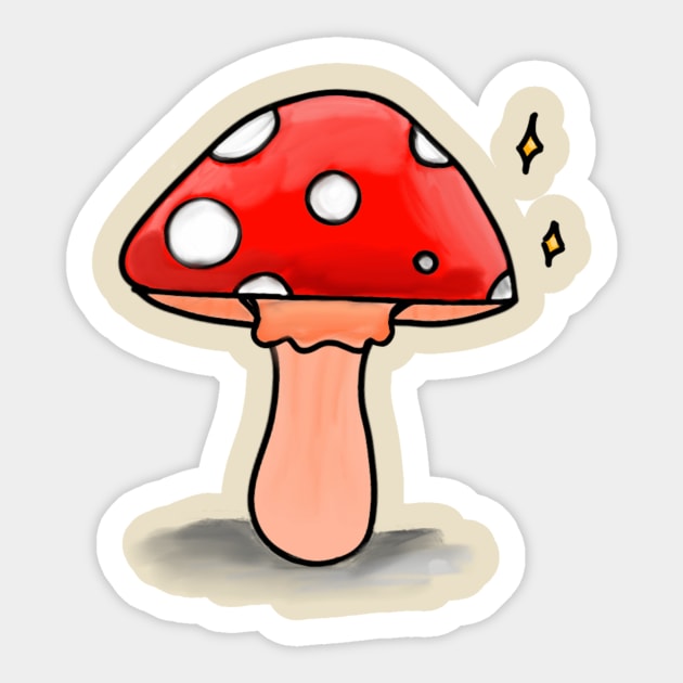 Mushroom Sticker by Kraken Skullz